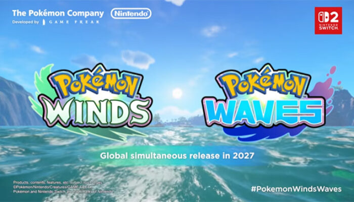 Pokémon Winds dan Pokémon Waves, Rilis di Nintendo Switch 2 Tahun 2027
